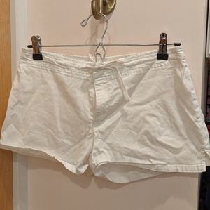 White short shorts